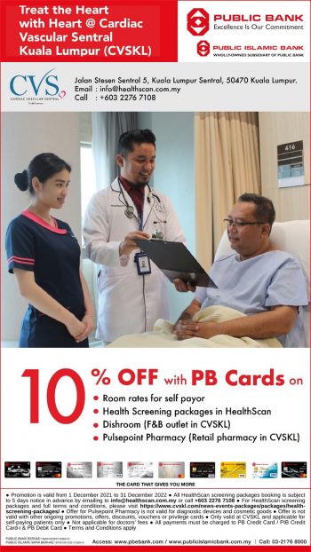 Cardiac-Vascular-Sentral-Special-Deal-with-Public-Bank-350x622 - Bank & Finance Beauty & Health Health Supplements Kuala Lumpur Others Promotions & Freebies Public Bank Selangor 