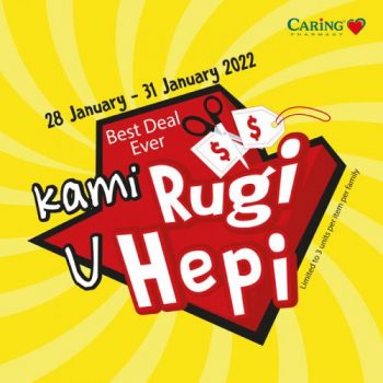 Caring-Pharmacy-Kami-Rugi-U-Hepi-Promotion-350x350 - Beauty & Health Health Supplements Johor Kedah Kelantan Kuala Lumpur Melaka Negeri Sembilan Pahang Penang Perak Perlis Personal Care Promotions & Freebies Putrajaya Sabah Sarawak Selangor Terengganu 
