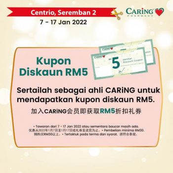 Caring-Pharmacy-Opening-Promotion-at-Centrio-Seremban-2-2-350x349 - Beauty & Health Health Supplements Negeri Sembilan Personal Care Promotions & Freebies 