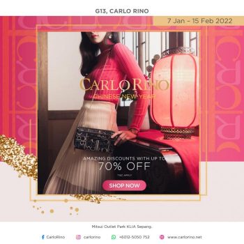 Carlo-Rino-Chinese-New-Year-Sale-at-Mitsui-Outlet-Park-350x350 - Bags Fashion Accessories Fashion Lifestyle & Department Store Malaysia Sales Selangor 
