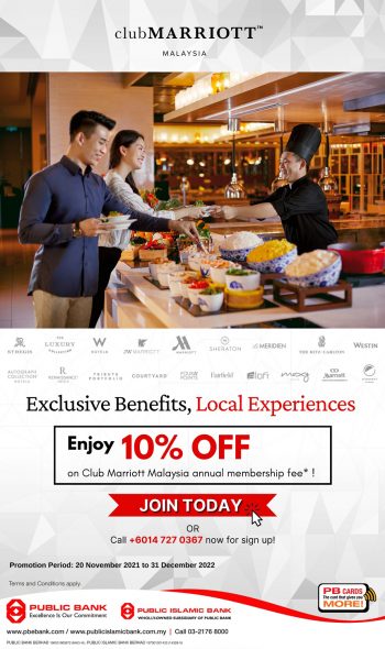 Club-Marriott-10-off-Promo-with-Public-Bank-350x590 - Bank & Finance Johor Kedah Kelantan Kuala Lumpur Melaka Negeri Sembilan Online Store Others Pahang Penang Perak Perlis Promotions & Freebies Public Bank Putrajaya Sabah Sarawak Selangor Terengganu 