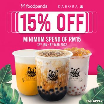 Daboba-FoodPanda-15-OFF-Promotion-350x350 - Beverages Food , Restaurant & Pub Johor Kedah Kelantan Kuala Lumpur Melaka Negeri Sembilan Pahang Penang Perak Perlis Promotions & Freebies Putrajaya Sabah Sarawak Selangor Terengganu 