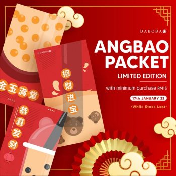 Daboba-Free-Angbao-Packets-350x350 - Beverages Food , Restaurant & Pub Johor Kedah Kelantan Kuala Lumpur Melaka Negeri Sembilan Pahang Penang Perak Perlis Promotions & Freebies Putrajaya Sabah Sarawak Selangor Terengganu 