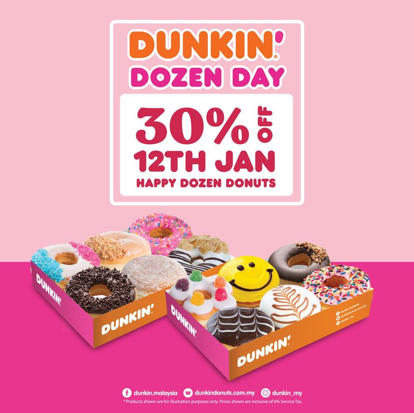 12 Jan 2022 Dunkin' Donut Dozen Day Promo