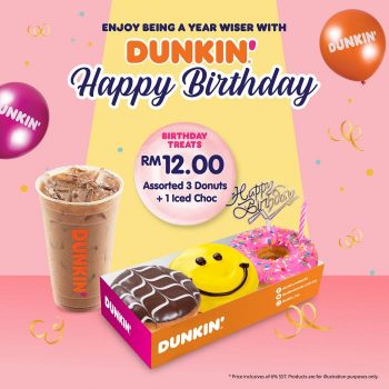 Dunkin-Donuts-Birthday-Treat-Promotion-350x350 - Beverages Food , Restaurant & Pub Johor Kedah Kelantan Kuala Lumpur Melaka Negeri Sembilan Pahang Penang Perak Perlis Promotions & Freebies Putrajaya Sabah Sarawak Selangor Terengganu 