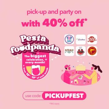 FoodPanda-Pick-Up-40-OFF-Promotion-350x350 - Beverages Food , Restaurant & Pub Johor Kedah Kelantan Kuala Lumpur Melaka Negeri Sembilan Pahang Penang Perak Perlis Promotions & Freebies Putrajaya Sabah Sarawak Selangor Terengganu 