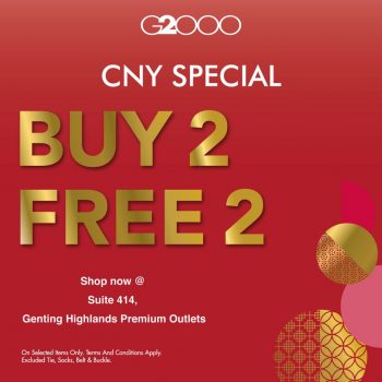 G2000-CNY-Special-at-Genting-Highlands-Premium-Outlets-350x350 - Apparels Fashion Accessories Fashion Lifestyle & Department Store Pahang Promotions & Freebies 