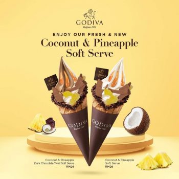 Godiva-NEW-Coconut-Pineapple-Soft-Serve-Deal-350x350 - Beverages Food , Restaurant & Pub Johor Kedah Kelantan Kuala Lumpur Melaka Negeri Sembilan Pahang Penang Perak Perlis Promotions & Freebies Putrajaya Sabah Sarawak Selangor Terengganu 