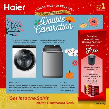 Haier-Double-Celebration-Deal-350x350 - Electronics & Computers Home Appliances Johor Kedah Kelantan Kuala Lumpur Melaka Negeri Sembilan Pahang Penang Perak Perlis Promotions & Freebies Putrajaya Sabah Sarawak Selangor Terengganu 