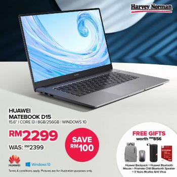 Harvey-Norman-Matebook-D15-Laptop-Promo-350x350 - Electronics & Computers IT Gadgets Accessories Johor Kedah Kelantan Kuala Lumpur Laptop Melaka Negeri Sembilan Online Store Pahang Penang Perak Perlis Promotions & Freebies Putrajaya Sabah Sarawak Selangor Terengganu 