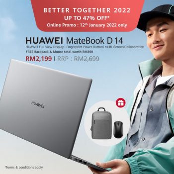 Huawei-MateBook-D14-Promo-350x350 - Electronics & Computers Johor Kedah Kelantan Kuala Lumpur Laptop Melaka Negeri Sembilan Online Store Pahang Penang Perak Perlis Promotions & Freebies Putrajaya Sabah Sarawak Selangor Terengganu 
