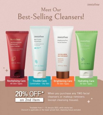 Innisfree-Cleansers-Promotion-350x389 - Beauty & Health Cosmetics Johor Kedah Kelantan Kuala Lumpur Melaka Negeri Sembilan Pahang Penang Perak Perlis Personal Care Promotions & Freebies Putrajaya Sabah Sarawak Selangor Skincare Terengganu 