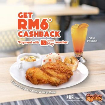 Kenny-Rogers-ROASTERS-ShopeePay-RM6-Cashback-Promotion-350x350 - Beverages Food , Restaurant & Pub Johor Kedah Kelantan Kuala Lumpur Melaka Negeri Sembilan Pahang Penang Perak Perlis Promotions & Freebies Putrajaya Sabah Sarawak Selangor Terengganu 