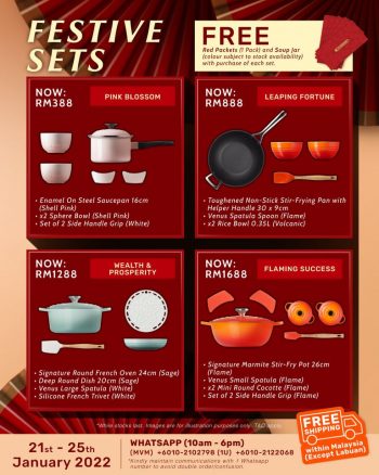 Le-Creuset-Festive-Set-Deal-350x438 - Home & Garden & Tools Kitchenware Kuala Lumpur Online Store Promotions & Freebies Selangor 