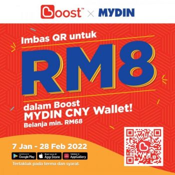 MYDIN-Boost-CNY-FREE-RM8-Ang-Pow-Promotion-350x350 - Johor Kedah Kelantan Kuala Lumpur Melaka Negeri Sembilan Pahang Penang Perak Perlis Promotions & Freebies Putrajaya Sabah Sarawak Selangor Supermarket & Hypermarket Terengganu 