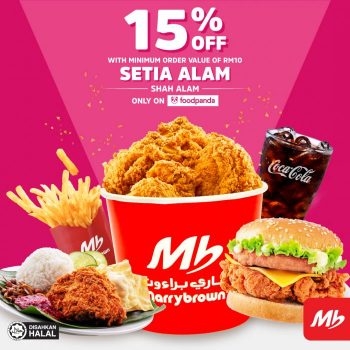 Marrybrown-FoodPanda-Opening-Promotion-at-Setia-Alam-350x350 - Beverages Fast Food Food , Restaurant & Pub Promotions & Freebies Selangor 