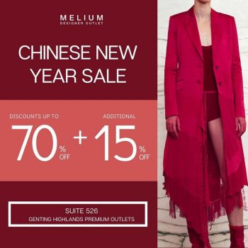 Melium-Designer-CNY-Sale-at-Genting-Highlands-Premium-Outlets-350x350 - Apparels Fashion Accessories Fashion Lifestyle & Department Store Malaysia Sales Pahang 