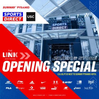 PORTS-DIRECT-USC-Opening-Special-at-The-Link-Sunway-Pyramid-350x350 - Apparels Fashion Accessories Fashion Lifestyle & Department Store Footwear Promotions & Freebies Selangor Sportswear 