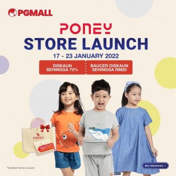 Poney-Store-Launching-Deal-at-PGMall-350x350 - Baby & Kids & Parenting Children Fashion Johor Kedah Kelantan Kuala Lumpur Melaka Negeri Sembilan Online Store Pahang Penang Perak Perlis Promotions & Freebies Putrajaya Sabah Sarawak Selangor Terengganu 
