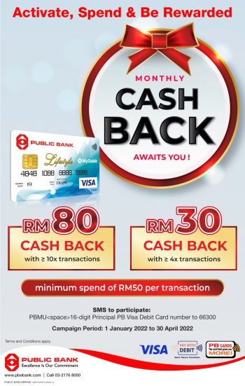Public-Bank-Visa-Debit-Card-Cashback-Deal-350x551 - Bank & Finance Johor Kedah Kelantan Kuala Lumpur Melaka Negeri Sembilan Pahang Penang Perak Perlis Promotions & Freebies Public Bank Putrajaya Sabah Sarawak Selangor Terengganu 