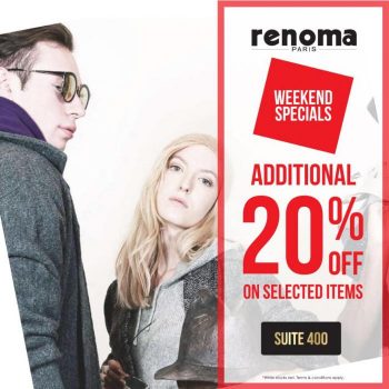Renoma-Paris-Weekend-Sale-at-Johor-Premium-Outlets-350x350 - Apparels Fashion Accessories Fashion Lifestyle & Department Store Johor Malaysia Sales 