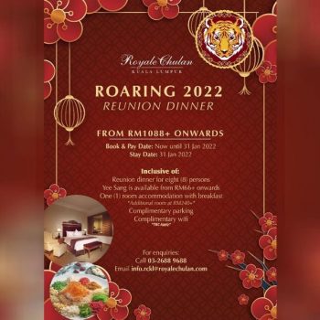 Royale-Chulan-Roaring-2022-Reunion-Dinner-Deal-350x350 - Hotels Kuala Lumpur Promotions & Freebies Selangor Sports,Leisure & Travel 
