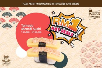 Sakae-Sushi-Member-Tamago-Mentai-at-RM1-Promotion-350x233 - Beverages Food , Restaurant & Pub Kuala Lumpur Penang Promotions & Freebies Sarawak Selangor Sushi 