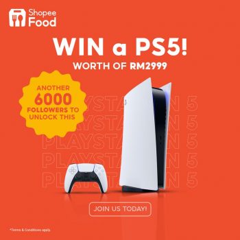 ShopeeFood-Win-a-PS5-Contest-350x350 - Events & Fairs Johor Kedah Kelantan Kuala Lumpur Melaka Negeri Sembilan Online Store Others Pahang Penang Perak Perlis Putrajaya Sabah Sarawak Selangor Terengganu 