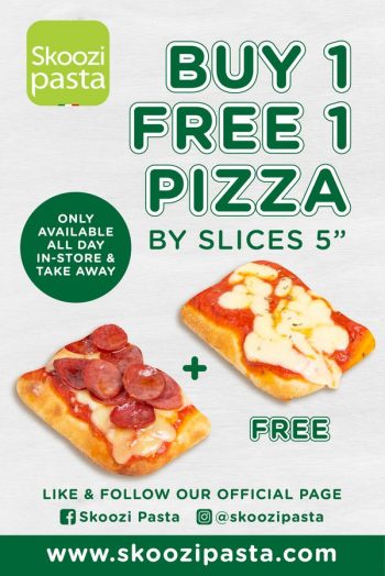 Skoozi-PASTA-Buy-1-Free-1-PIZZA-Promo-350x524 - Beverages Food , Restaurant & Pub Pizza Promotions & Freebies Selangor 