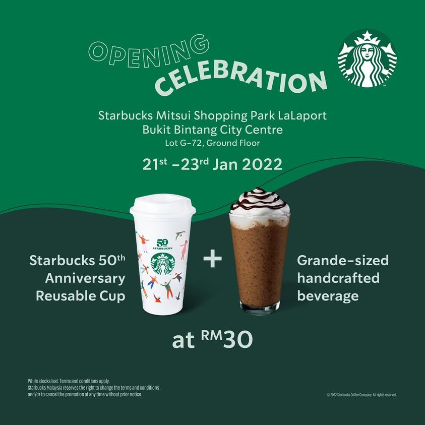 2123 Jan 2022 Starbucks Opening Deal at LaLaport