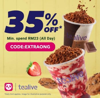 Tealive-Beverage-35-Off-Foodpanda-Promo-Code-350x343 - Beverages Food , Restaurant & Pub Johor Kedah Kelantan Kuala Lumpur Melaka Negeri Sembilan Online Store Pahang Penang Perak Perlis Promotions & Freebies Putrajaya Sabah Sarawak Selangor Terengganu 