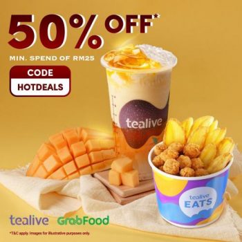 Tealive-GrabFood-Hot-Deals-50-OFF-Promo-Code-Promotion-350x350 - Beverages Food , Restaurant & Pub Johor Kedah Kelantan Kuala Lumpur Melaka Negeri Sembilan Online Store Pahang Penang Perak Perlis Promotions & Freebies Putrajaya Sabah Sarawak Selangor Terengganu 