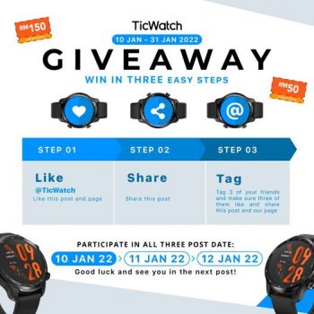 TicWatch-Special-Giveaway-350x350 - Events & Fairs Fashion Accessories Fashion Lifestyle & Department Store Johor Kedah Kelantan Kuala Lumpur Melaka Negeri Sembilan Pahang Penang Perak Perlis Putrajaya Sabah Sarawak Selangor Terengganu Watches 