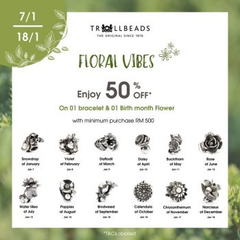 Trollbeads-Floral-Vibes-Deal-350x350 - Fashion Accessories Fashion Lifestyle & Department Store Gifts , Souvenir & Jewellery Jewels Johor Kedah Kelantan Kuala Lumpur Melaka Negeri Sembilan Pahang Penang Perak Perlis Promotions & Freebies Putrajaya Sabah Sarawak Selangor Terengganu 