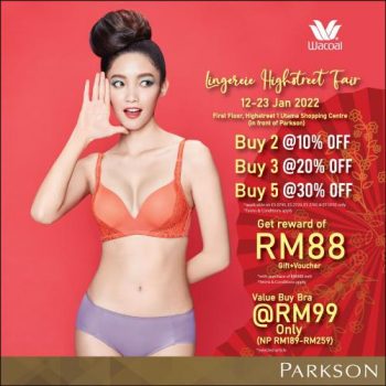 Wacoal-Chinese-New-Year-Sale-at-Parkson-1-350x350 - Fashion Accessories Fashion Lifestyle & Department Store Lingerie Malaysia Sales Selangor 