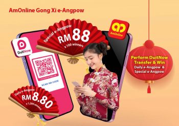 AmOnline-Gong-Xi-e-AngPow-Campaign-350x246 - AmBank Bank & Finance Johor Kedah Kelantan Kuala Lumpur Melaka Negeri Sembilan Online Store Pahang Penang Perak Perlis Promotions & Freebies Putrajaya Sabah Sarawak Selangor Terengganu 