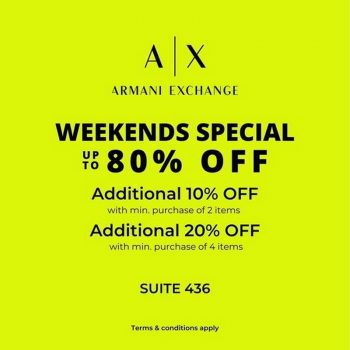 Armani-Exchange-Weekend-Special-Sale-at-Johor-Premium-Outlets-350x350 - Apparels Fashion Accessories Fashion Lifestyle & Department Store Johor Malaysia Sales 