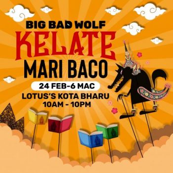 Big-Bad-Wolf-Book-Fair-Sale-at-Lotuss-Kota-Bharu-350x350 - Books & Magazines Kelantan Malaysia Sales Stationery 