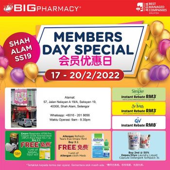 Big-Pharmacy-Members-Day-Promotion-at-Shah-Alam-SS19-1-350x350 - Beauty & Health Health Supplements Personal Care Promotions & Freebies Selangor 