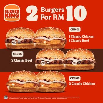 Burger-King-2-Burgers-for-RM10-Deal-350x350 - Beverages Burger Food , Restaurant & Pub Johor Kedah Kelantan Kuala Lumpur Melaka Negeri Sembilan Pahang Penang Perak Perlis Promotions & Freebies Putrajaya Sabah Sarawak Selangor Terengganu 