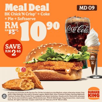 Burger-King-Meal-Deal-5-350x350 - Beverages Burger Food , Restaurant & Pub Johor Kedah Kelantan Kuala Lumpur Melaka Negeri Sembilan Pahang Penang Perak Perlis Promotions & Freebies Putrajaya Sabah Sarawak Selangor Terengganu 