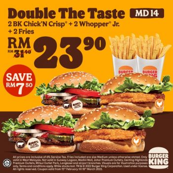 Burger-King-Special-Deal-2-350x350 - Beverages Burger Food , Restaurant & Pub Johor Kedah Kelantan Kuala Lumpur Melaka Negeri Sembilan Pahang Penang Perak Perlis Promotions & Freebies Putrajaya Sabah Sarawak Selangor Terengganu 