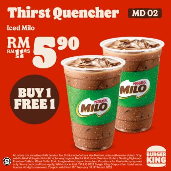 Burger-King-Special-Deal-5-350x350 - Beverages Burger Food , Restaurant & Pub Johor Kedah Kelantan Kuala Lumpur Melaka Negeri Sembilan Pahang Penang Perak Perlis Promotions & Freebies Putrajaya Sabah Sarawak Selangor Terengganu 