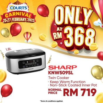 COURTS-Carnival-Sale-at-Shah-Alam-4-350x350 - Electronics & Computers Home Appliances Kitchen Appliances Malaysia Sales Selangor 