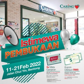 Caring-Pharmacy-Opening-Promotion-at-Jalan-Chui-Yin-Bentong-350x350 - Beauty & Health Health Supplements Pahang Personal Care Promotions & Freebies 