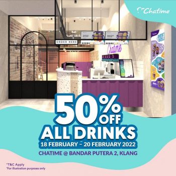 Chatime-50-OFF-Promotion-at-Bandar-Putera-2-Klang-350x350 - Beverages Food , Restaurant & Pub Promotions & Freebies Selangor 