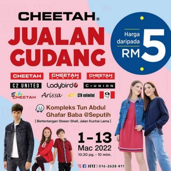 Cheetah-Warehouse-Clearance-Sale-350x350 - Apparels Fashion Accessories Fashion Lifestyle & Department Store Kuala Lumpur Selangor Warehouse Sale & Clearance in Malaysia 