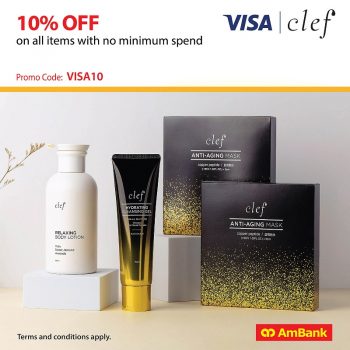 Clef-10-off-Promo-with-AmBank-350x350 - AmBank Bank & Finance Beauty & Health Johor Kedah Kelantan Kuala Lumpur Melaka Negeri Sembilan Online Store Pahang Penang Perak Perlis Personal Care Promotions & Freebies Putrajaya Sabah Sarawak Selangor Skincare Terengganu 