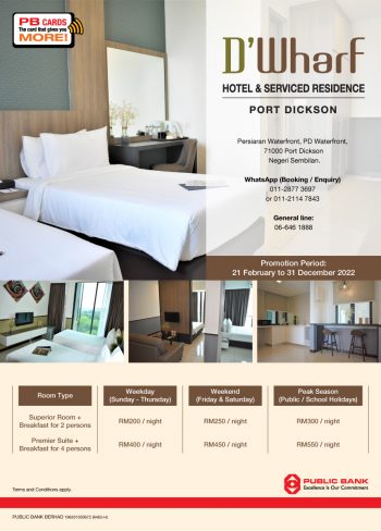 D-Wharf-Hotel-Special-Deal-with-Public-bank-350x488 - Bank & Finance Hotels Negeri Sembilan Promotions & Freebies Public Bank Sports,Leisure & Travel 