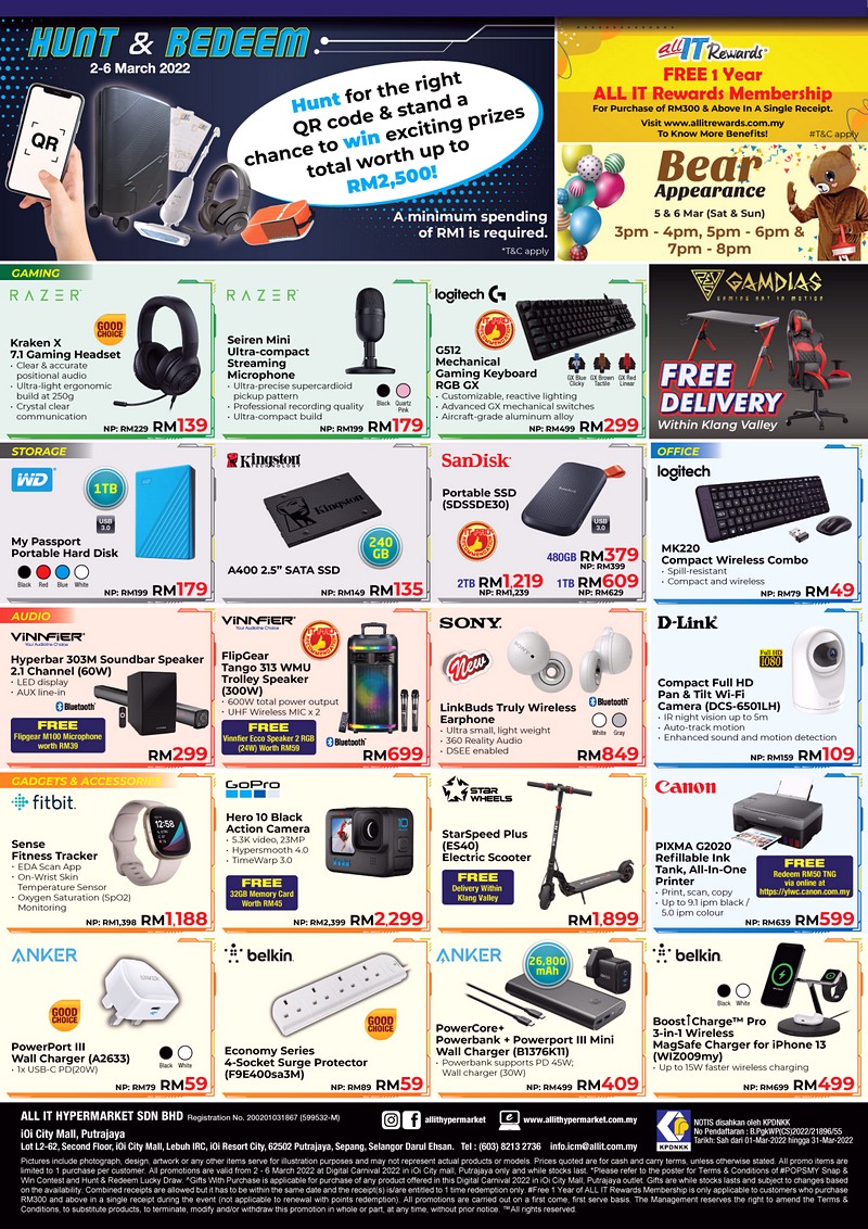 DC_Flyer-2022-back-6 - Audio System & Visual System Computer Accessories Electronics & Computers IT Gadgets Accessories Kuala Lumpur Laptop Mobile Phone Putrajaya Selangor Tablets Warehouse Sale & Clearance in Malaysia 